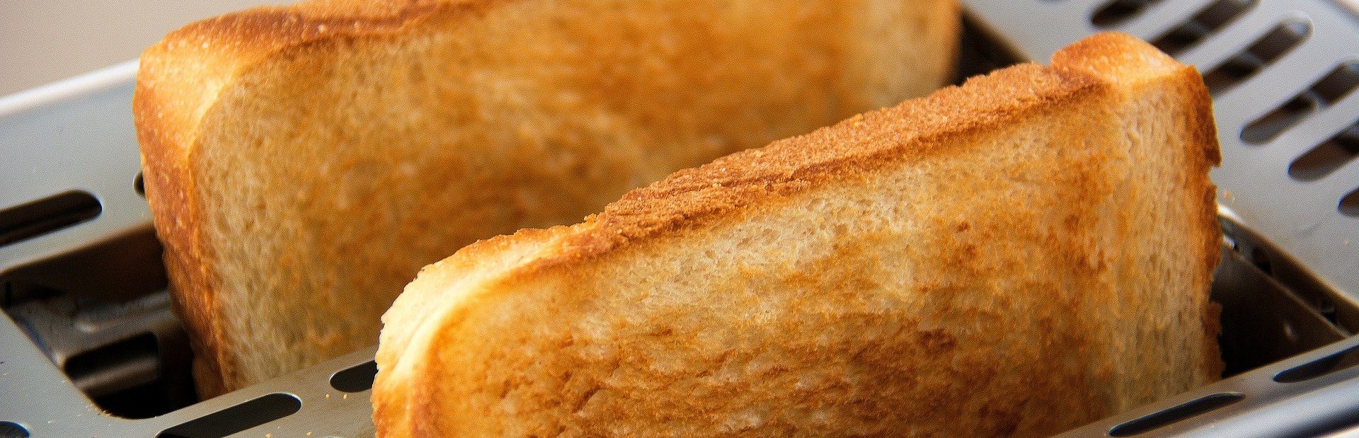 image of a toaster with toast
