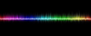 sound waves autism sensitivity in rainbow colors