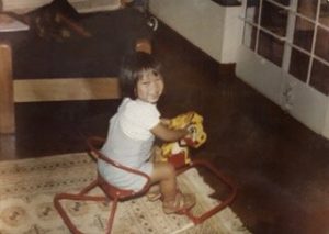 Noi Noi on rocking horse